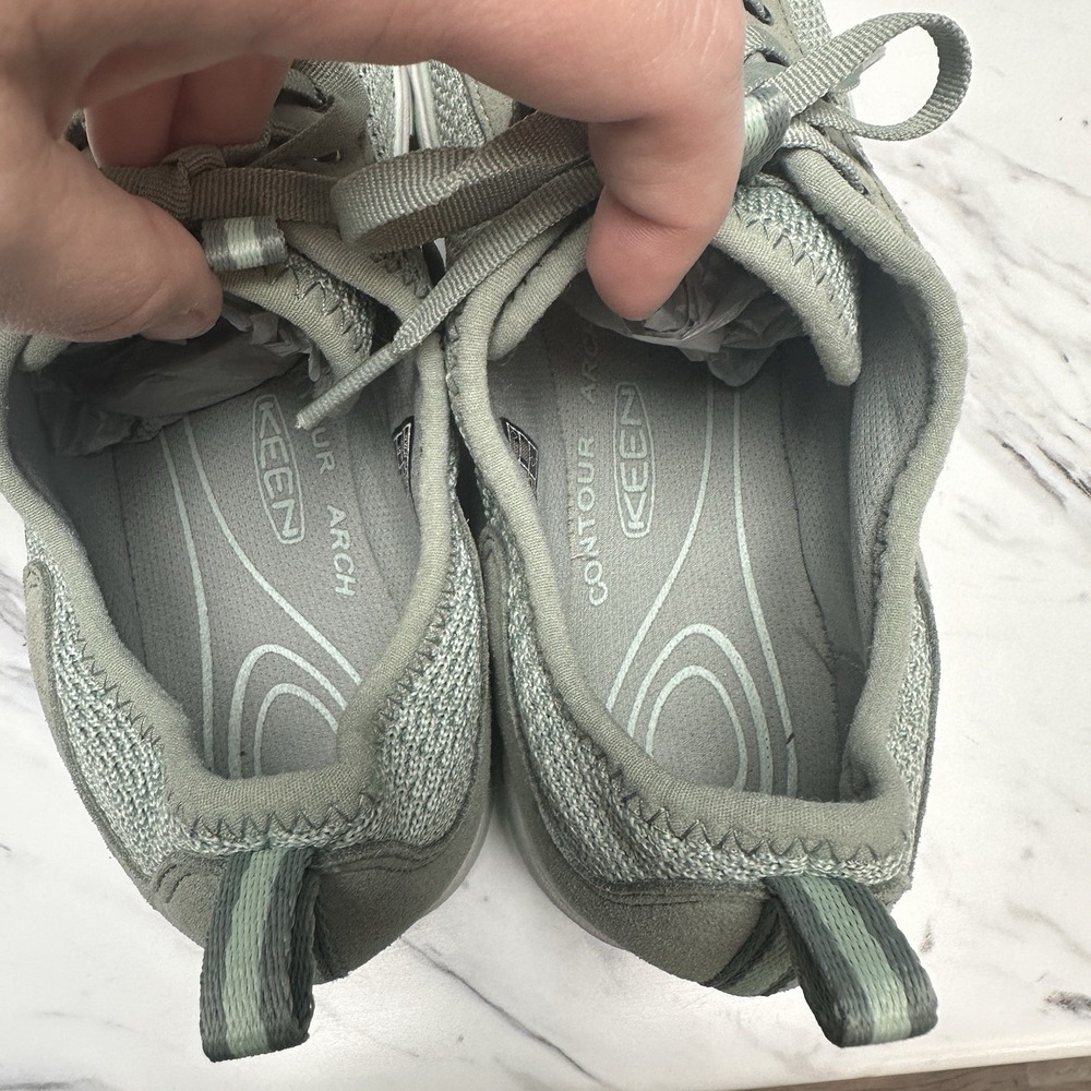KEEN Hush Knit CNX Green Sneakers 1020372 Women Size 8.5 Contour Arch - Picture 11 of 13
